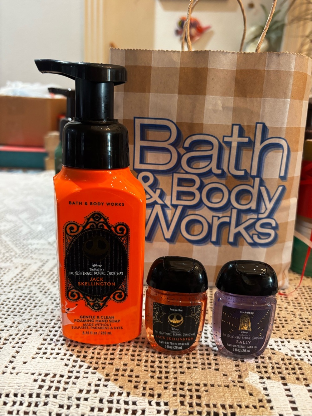 (2026)Bath & Body Works Jack Skellington Foaming Hand Soap & Hand Sanitizers